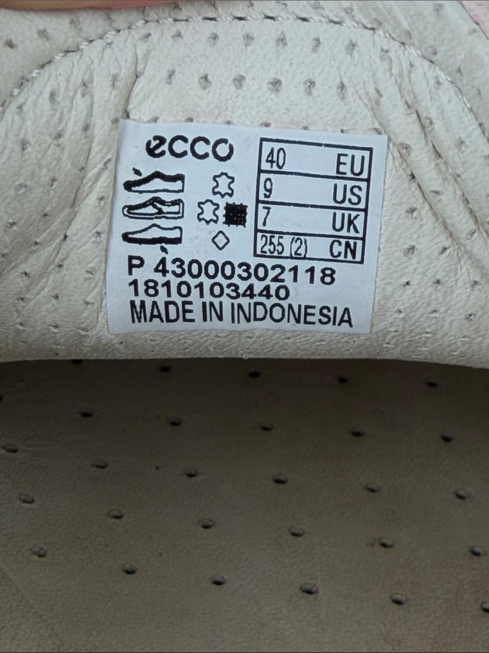 ECCO Soft 7 Leather Shoes Sneakers Rose Leather Pale Pink Women’s Size 9US - Picture 12 of 12